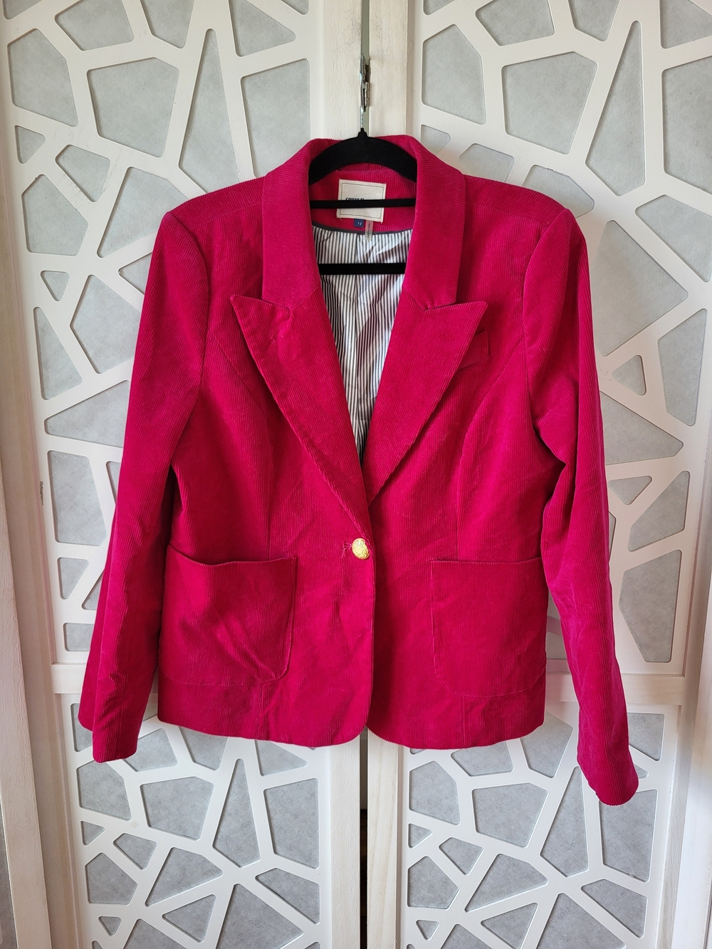 Court & Rowe Pink Corduroy Blazer